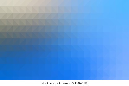 Dark Blue, Yellow vector abstract mosaic template. A sample with polygonal shapes. Triangular pattern for your business design.