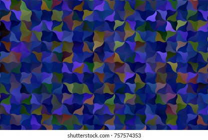 Dark Blue, Yellow vector abstract cambered pattern. blurred geometric sample with gradient.  The elegant pattern can be used as part of a brand book.