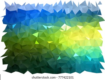 Dark Blue, Yellow vector abstract polygonal pattern. Shining colored illustration in a brand-new style. A new texture for your design.