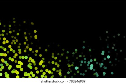 Dark Blue, Yellow vector abstract pattern with circles. Geometry template for your business design. Background with colored spheres.