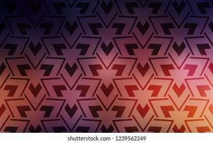 Dark Blue, Yellow vector backdrop with lines, triangles. Glitter abstract illustration with triangular shapes. Smart design for your adverts.