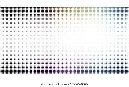 Dark Blue, Yellow vector  backdrop with dots. Modern abstract illustration with colorful water drops. Design for your business advert.