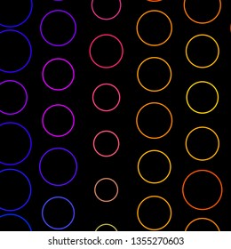 Dark Blue, Yellow vector backdrop with circles. Modern abstract illustration with colorful circle shapes. Design for posters, banners.