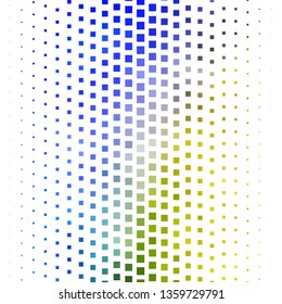 Dark Blue, Yellow vector backdrop with rectangles. Modern design with rectangles in abstract style. Pattern for commercials, ads.