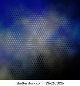 Dark Blue, Yellow vector backdrop with circles. Modern abstract illustration with colorful circle shapes. Pattern for booklets, leaflets.