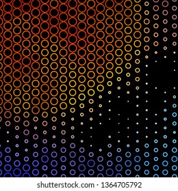 Dark Blue, Yellow vector backdrop with circles. Abstract colorful disks on simple gradient background. Pattern for booklets, leaflets.