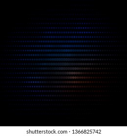 Dark Blue, Yellow vector backdrop with circles. Abstract decorative design in gradient style with bubbles. Pattern for booklets, leaflets.