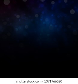 Dark Blue, Yellow vector backdrop with circles. Abstract illustration with colorful spots in nature style. Design for posters, banners.
