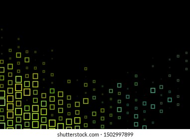 Dark Blue, Yellow vector backdrop with rhombus. Illustration with set of colorful rectangles. The template can be used as a background.