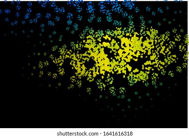 Dark Blue, Yellow vector backdrop with abstract shapes. Simple colorful illustration with abstract gradient shapes. Modern design for your business card.