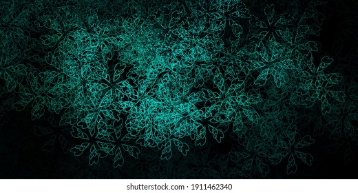 Dark blue, yellow vector backdrop with circular arc. Illustration in halftone style with gradient curves. Pattern for websites, landing pages.