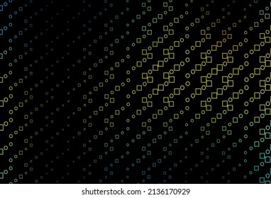 Dark Blue, Yellow vector backdrop with lines, rectangles. Beautiful illustration with rectangles and squares. Smart design for your business advert.