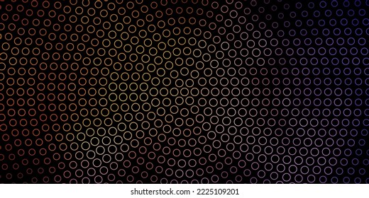 Dark Blue, Yellow vector backdrop with circles. Illustration with set of shining colorful abstract spheres. Pattern for wallpapers, curtains.
