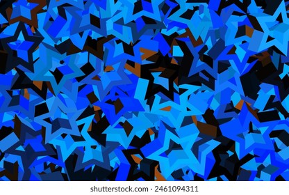 Dark Blue, Yellow vector backdrop with lines, triangles. Triangles on abstract background with colorful gradient. Pattern for booklets, leaflets