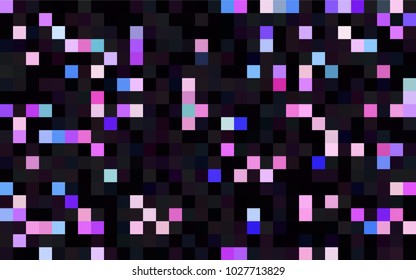 Dark Blue, Yellow vector background of rectangles and squares. Style quilt and blanket. Geometrical rectangular pattern. Repeating pattern with rectangle shapes.