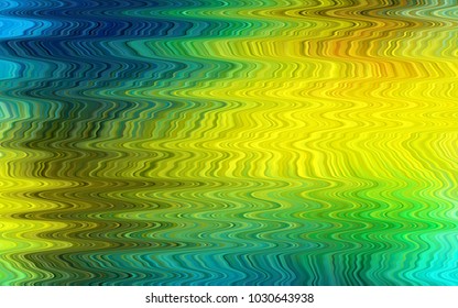 Dark Blue, Yellow vector background with lava shapes. Shining illustration, which consist of blurred lines, circles. New composition for your brand book.