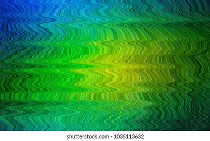 Dark Blue, Yellow vector background with bent ribbons. Creative geometric illustration in marble style with gradient. Marble design for your web site.