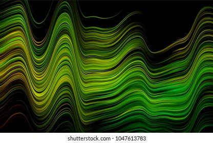 Dark Blue, Yellow vector background with lamp shapes. Geometric illustration in marble style with gradient.  Brand-new design for your ads, poster, banner.