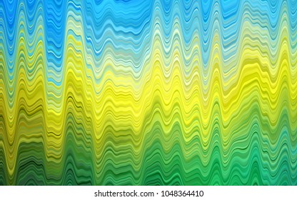 Dark Blue, Yellow vector background with lamp shapes. Shining crooked illustration in marble style. The template for cell phone backgrounds.