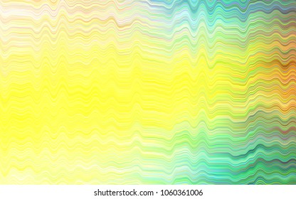 Dark Blue, Yellow vector background with abstract lines. Shining illustration, which consist of blurred lines, circles. Pattern for your business design.