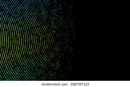 Dark Blue, Yellow vector background with liquid shapes. Glitter abstract illustration with wry lines. A completely new template for your business design.