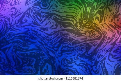 Dark Blue, Yellow vector background with abstract circles. Brand-new colored illustration in marble style with gradient. Pattern for your business design.
