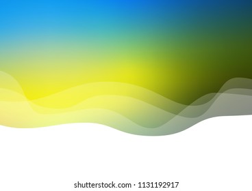 Dark Blue, Yellow vector background with lava shapes. Geometric illustration in marble style with gradient.  The elegant pattern for brand book.