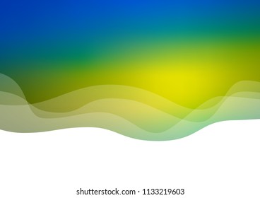 Dark Blue, Yellow vector background with bubble shapes. An elegant bright illustration with gradient. New composition for your brand book.