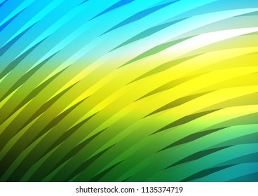 Dark Blue, Yellow vector background with straight lines. Shining colored illustration with narrow lines. Smart design for your business advert.