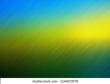 Dark Blue, Yellow vector background with straight lines. Decorative shining illustration with lines on abstract template. The pattern can be used as ads, poster, banner for commercial.