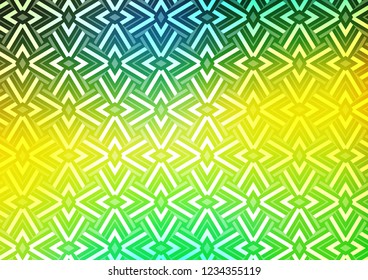 Dark Blue, Yellow vector background with triangles. Modern abstract illustration with colorful triangles. Modern template for your landing page.