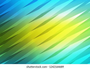 Dark Blue, Yellow vector background with straight lines. Lines on blurred abstract background with gradient. The pattern can be used for websites.