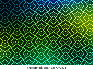 Dark Blue, Yellow vector background with straight lines. Shining colored illustration with narrow lines. Backdrop for TV commercials.