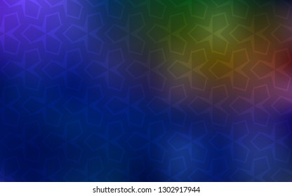 Dark Blue, Yellow vector background with rectangles. Decorative design in abstract style with rectangles. Best design for your ad, poster, banner.