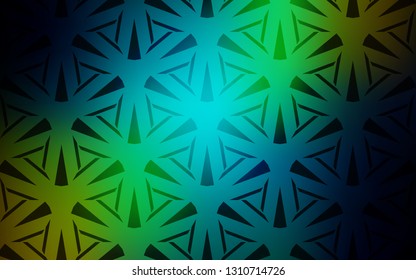 Dark Blue, Yellow vector background with triangles. Decorative design in abstract style with triangles. Smart design for your adverts.