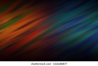 Dark Blue, Yellow vector background with galaxy stars. Blurred decorative design in simple style with galaxy stars. Template for cosmic backgrounds.