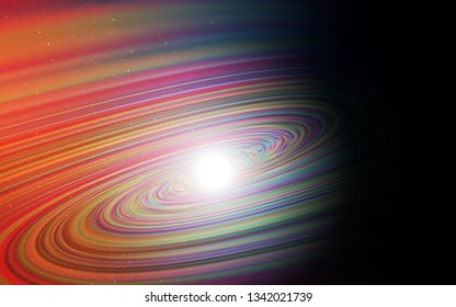 Dark Blue, Yellow vector background with galaxy stars. Space stars on blurred abstract background with gradient. Pattern for futuristic ad, booklets.