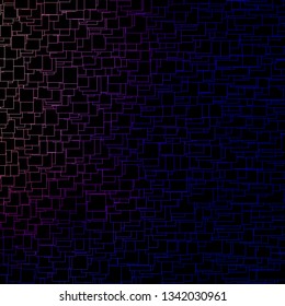 Dark Blue, Yellow vector background with rectangles. Abstract gradient illustration with rectangles. Design for your business promotion.