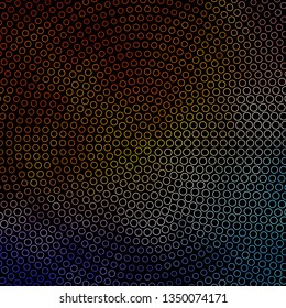 Dark Blue, Yellow vector background with circles. Glitter abstract illustration with colorful drops. Pattern for websites, landing pages.
