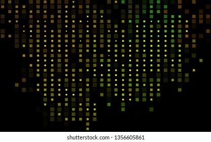Dark Blue, Yellow vector background with rectangles. Beautiful illustration with rectangles and squares. Pattern can be used for websites.
