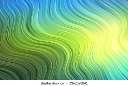 Dark Blue, Yellow vector background with lamp shapes. Geometric illustration in marble style with gradient.  A new texture for your  ad, booklets, leaflets.
