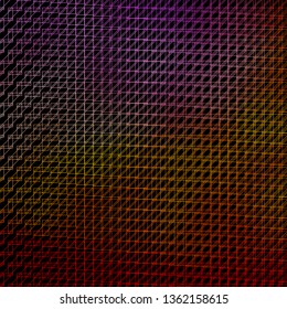 Dark Blue, Yellow vector background with lines. Colorful gradient illustration with abstract flat lines. Smart design for your promotions.