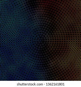 Dark Blue, Yellow vector background with circles. Abstract colorful disks on simple gradient background. Pattern for business ads.