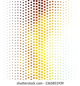 Dark Blue, Yellow vector background in polygonal style. Illustration with a set of gradient rectangles. Pattern for websites, landing pages.