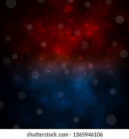 Dark Blue, Yellow vector background with circles. Modern abstract illustration with colorful circle shapes. Pattern for business ads.