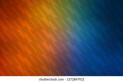 Dark Blue, Yellow vector background with straight lines. Blurred decorative design in simple style with lines. Pattern for ads, posters, banners.