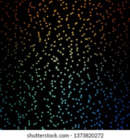 Dark Blue, Yellow vector background with colorful stars. Colorful illustration in abstract style with gradient stars. Pattern for websites, landing pages.