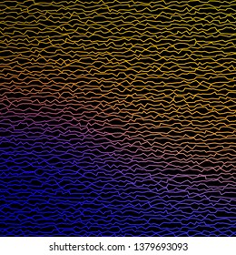 Dark Blue, Yellow vector background with jagged lines. Colorful illustration in abstract style with bent lines. Pattern for websites, landing pages.