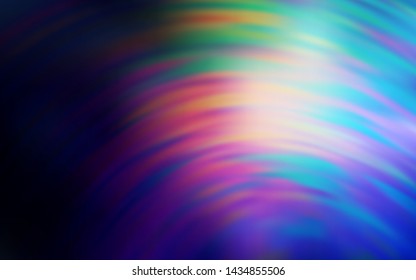 Dark Blue, Yellow vector background with bent lines. Geometric illustration in abstract style with gradient.  Brand new design for your ads, poster, banner.