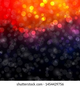 Dark Blue, Yellow vector background with circles. Abstract colorful disks on simple gradient background. Pattern for business ads.